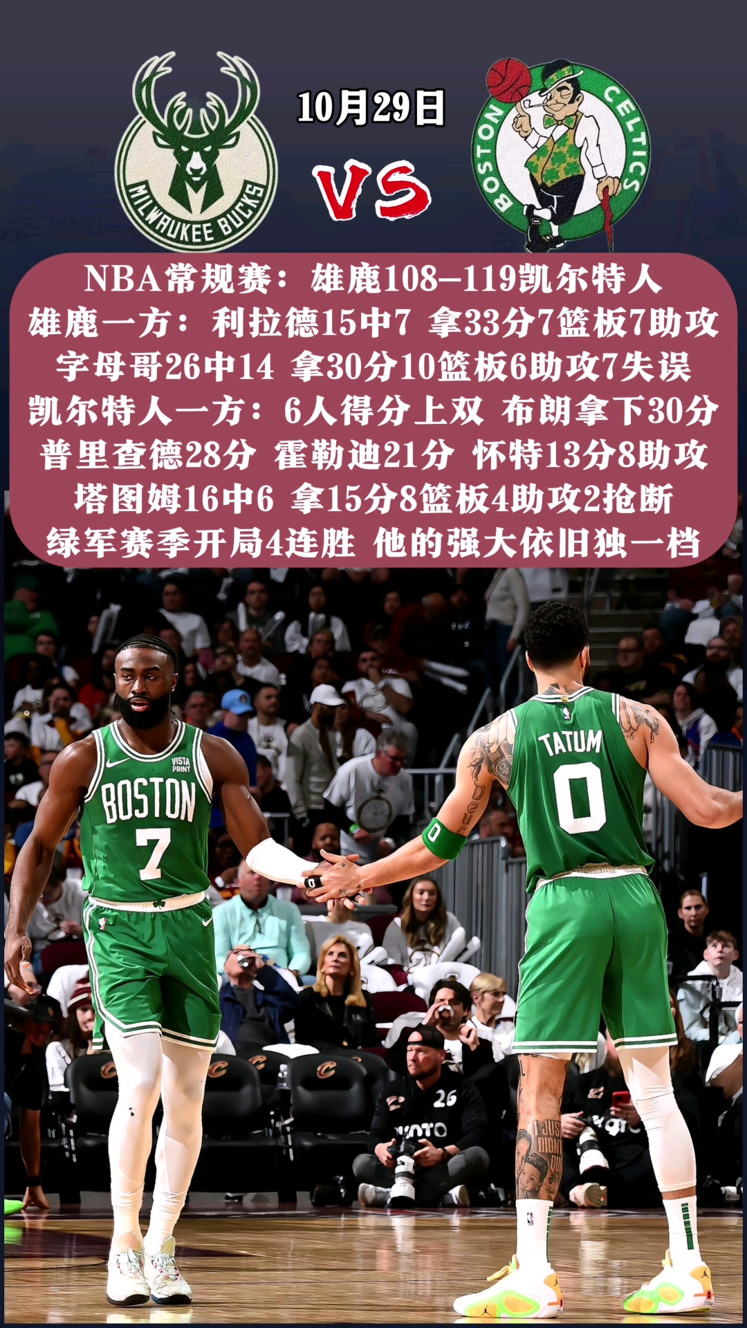 威廉希尔app-雄鹿客场击败凯尔特人,米德尔顿贡献三双 威廉希尔app-雄鹿客场击败凯尔特人,米德尔顿贡献三双